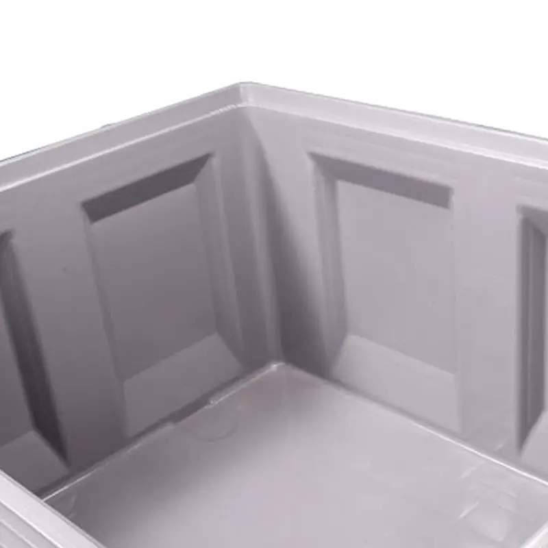 Caisse-palette 4 roues 1200 x 1000 x 915 mm 670 l grise