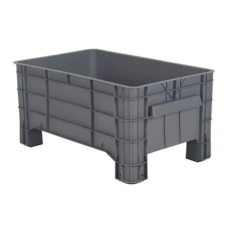 Caisse-palette miniature 4 pieds 1040 x 640 x 495 mm 188 l grise