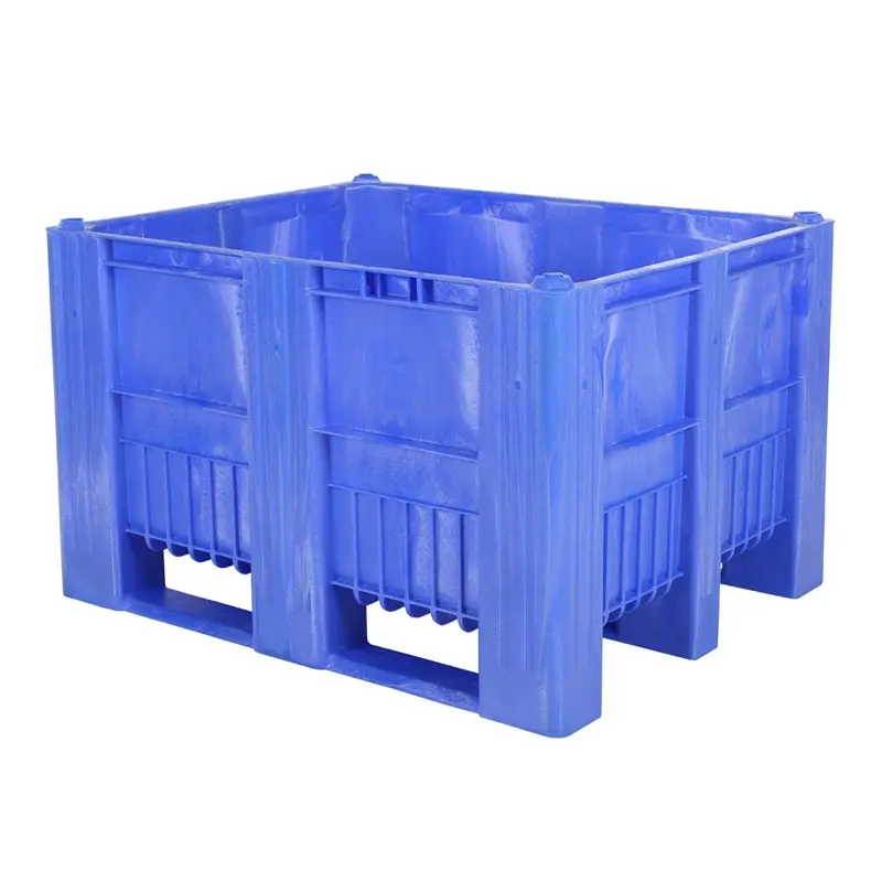Pallet box CB3 3 runners 1200 x 1000 x 740 mm 610 liters blue