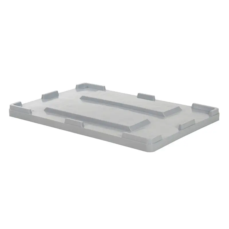 Pallet box overlay lid 1200x800 mm grey