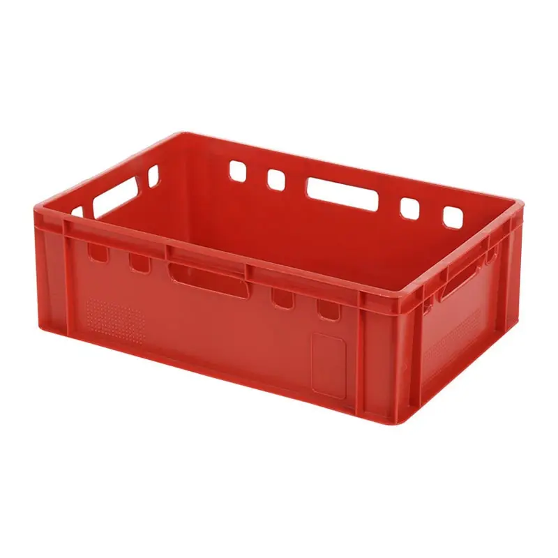 Boîte d'empilage E2 Euronorm 600x400x200 mm 35 l rouge