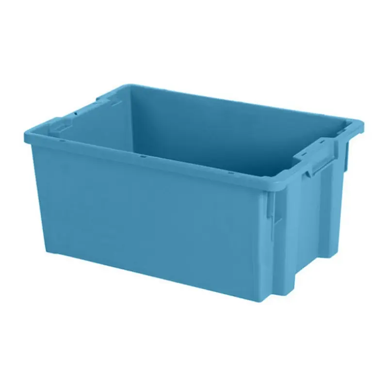 Stackable and nestable container Tellus 600x400x270 mm 50 l blue