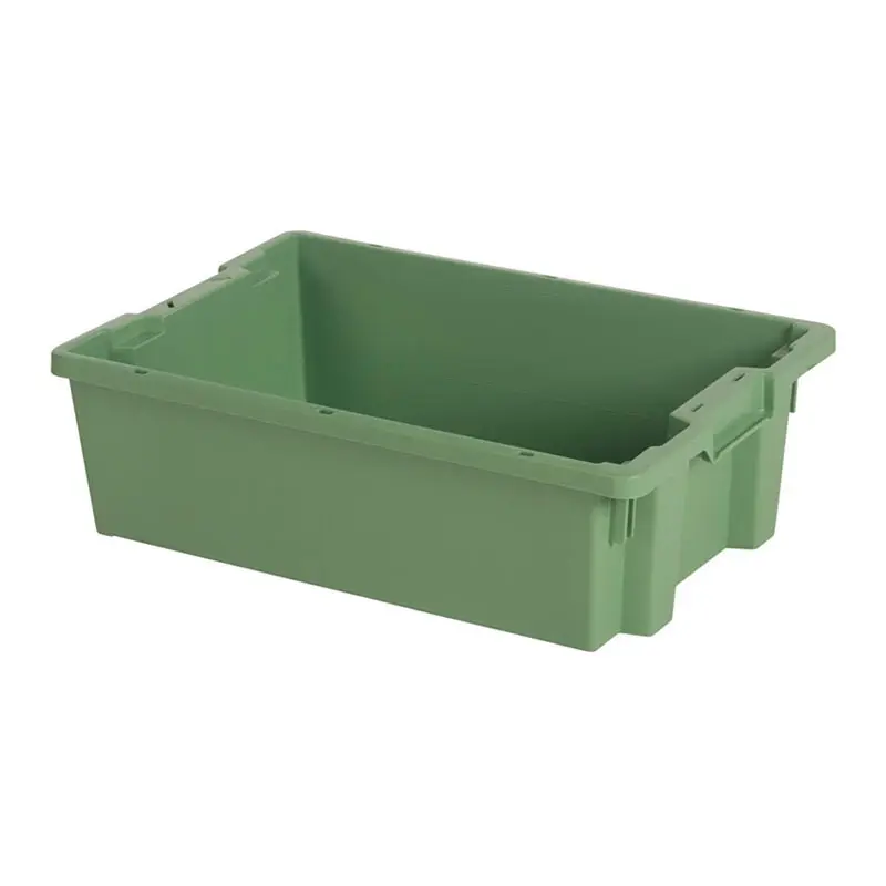 Stackable nesting box Tellus 600x400x180 mm 32 l green