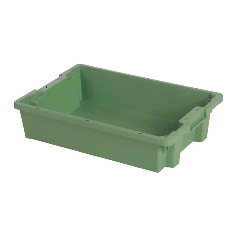Stackable nesting box Tellus 600x400x120 mm 20 l green