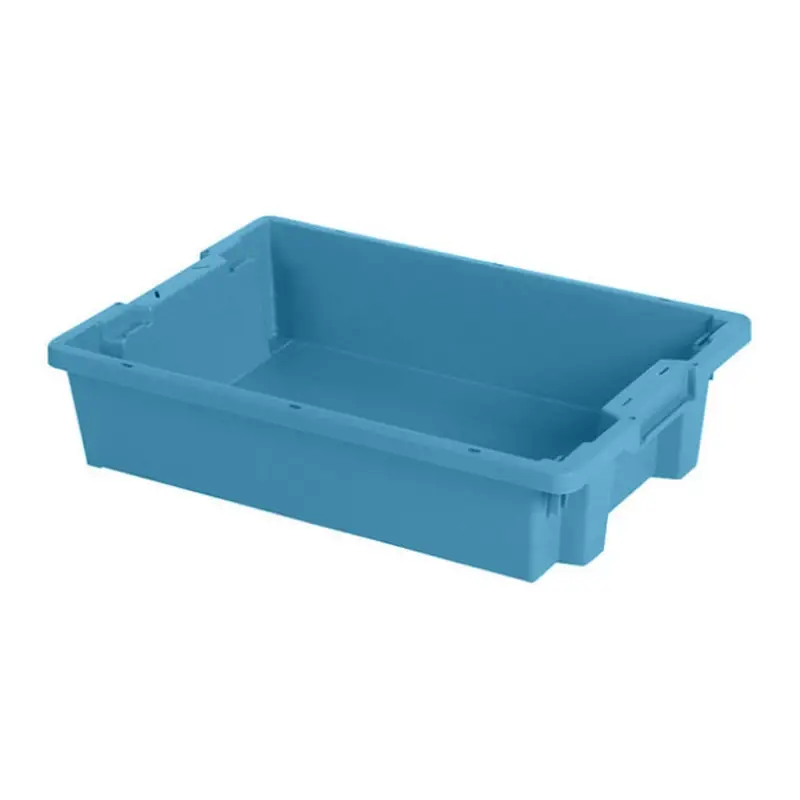 Stacking nestable container Tellus 600x400x120 mm 20 l blue