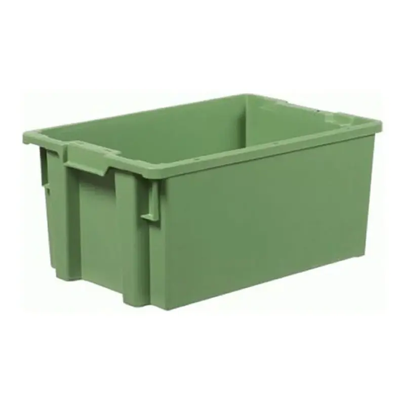Conteneur fermé, empilable et emboîtable 800 x 400 x 350 mm, 87 l, vert