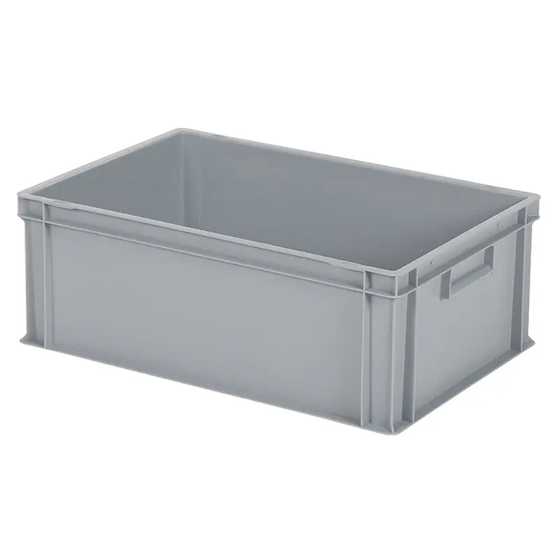 Stapelbak Euronorm 600x400x220 mm 43,3 l grijs