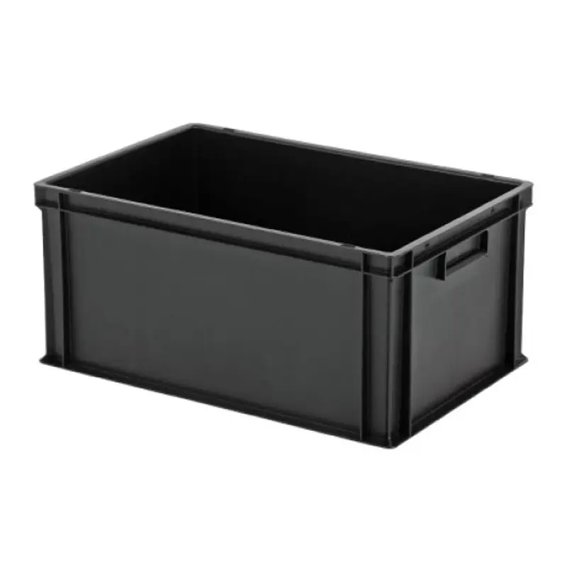 Stacking container Euronorm 600x400x280 mm 55 l black