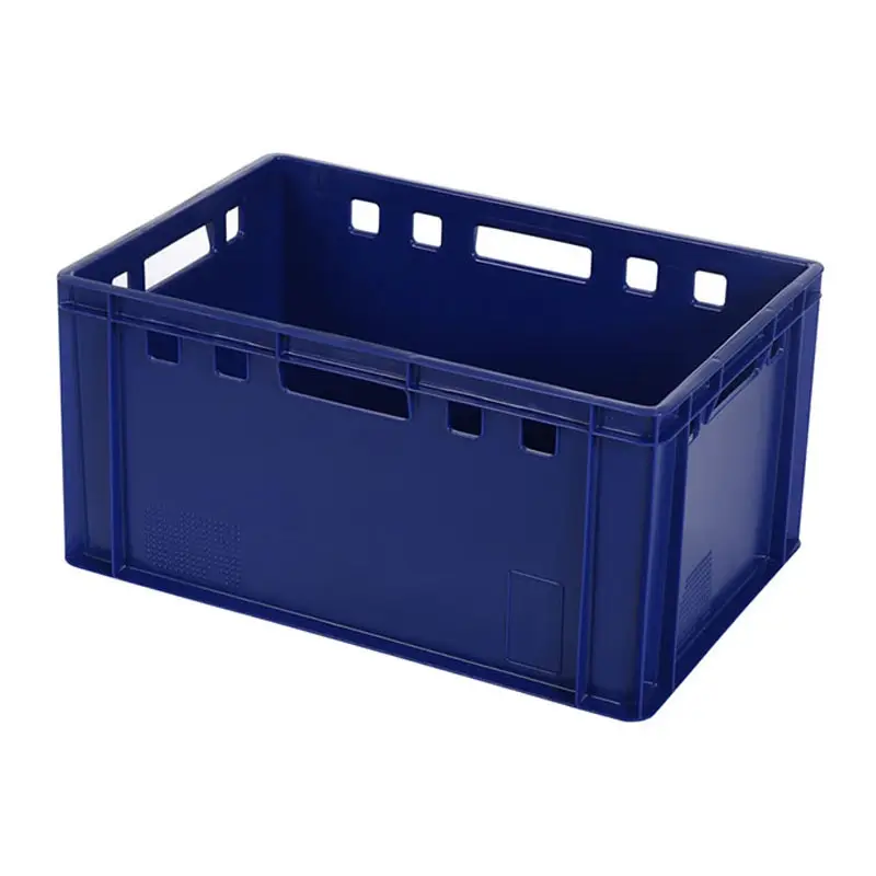 Conteneur empilable fermé E3 Euronorm 600x400x300 mm 60 l bleu