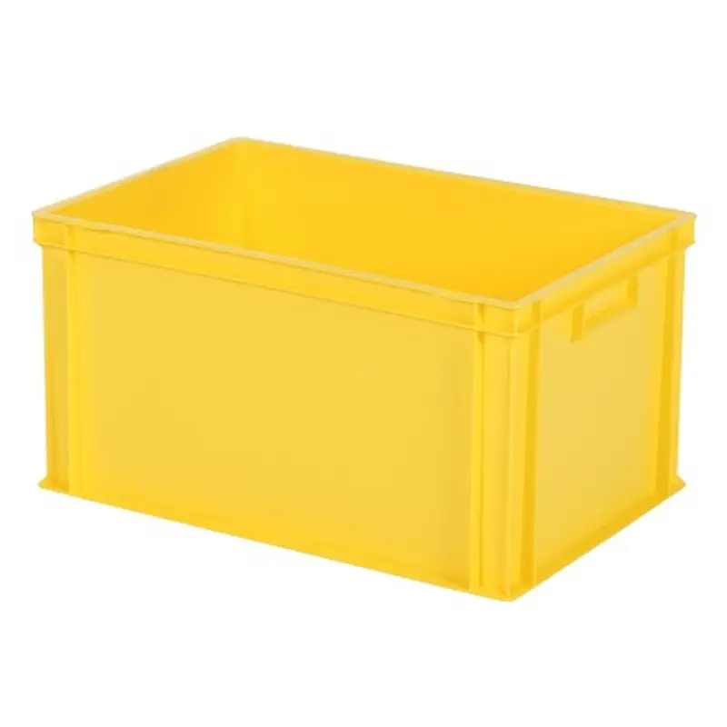 Stacking box Euronorm 600x400x320 mm 64 liters yellow