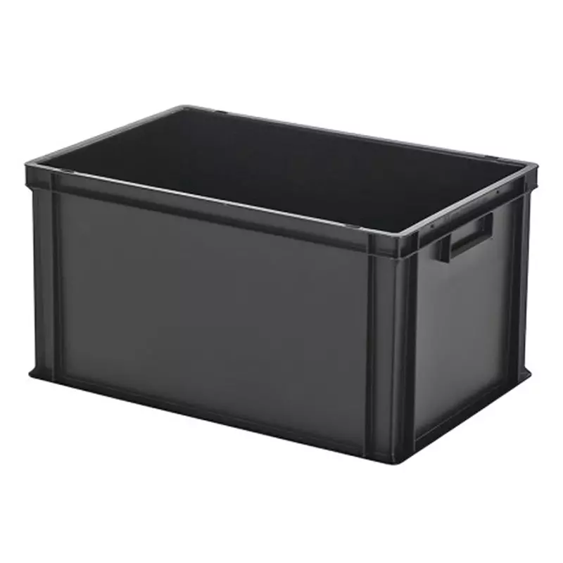 Stacking container Euronorm 600x400x320 mm 64 liters black