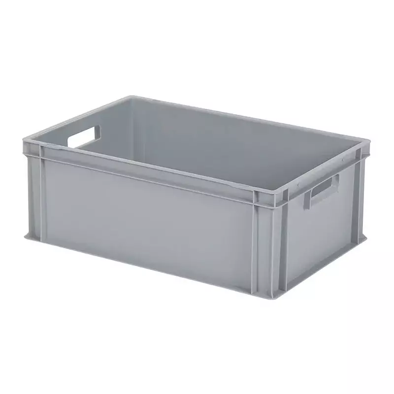 Stapelbak Euronorm 600x400x220 mm 43,3 l grijs