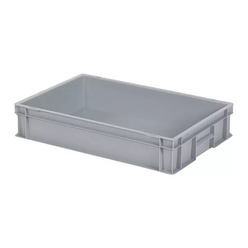 Stacking container Euronorm 600x400x120 mm 23.2 l grey