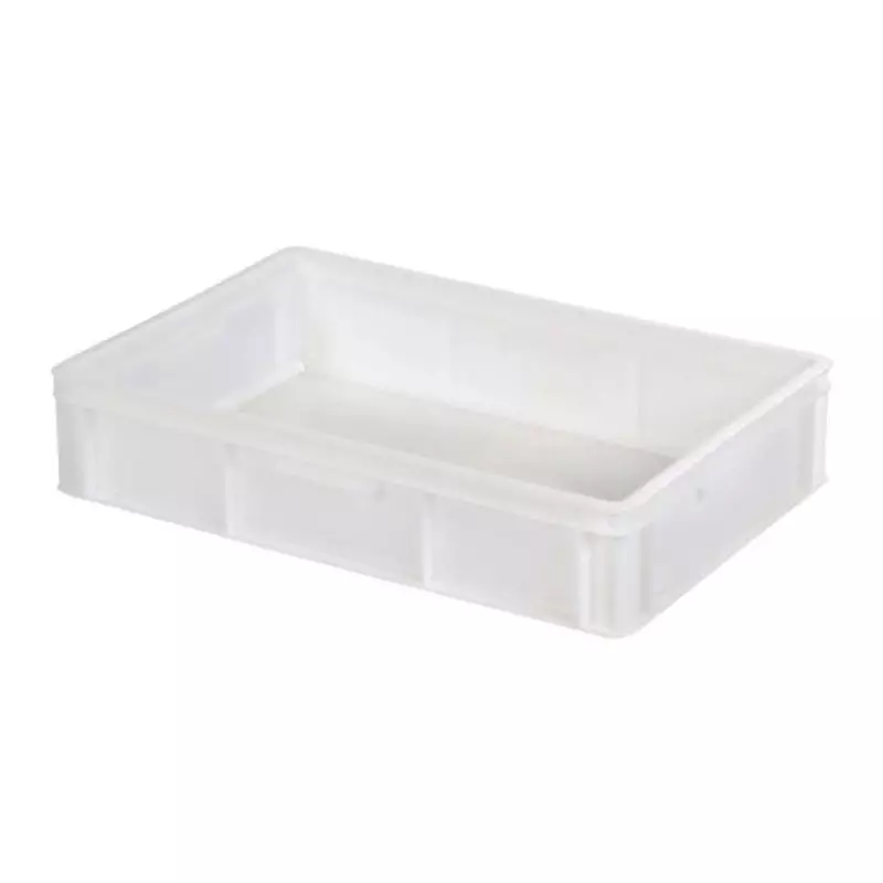 Closed stacking container 600x400x125 mm 23 l white