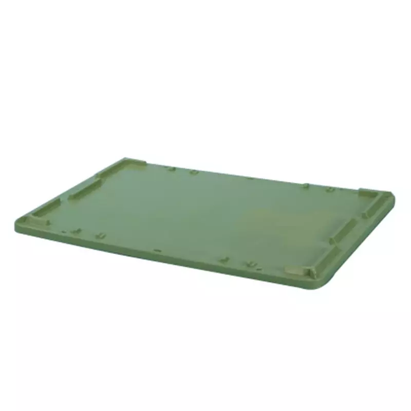 Slip-on lid for stackable and nestable container Tellus 600x400 mm green