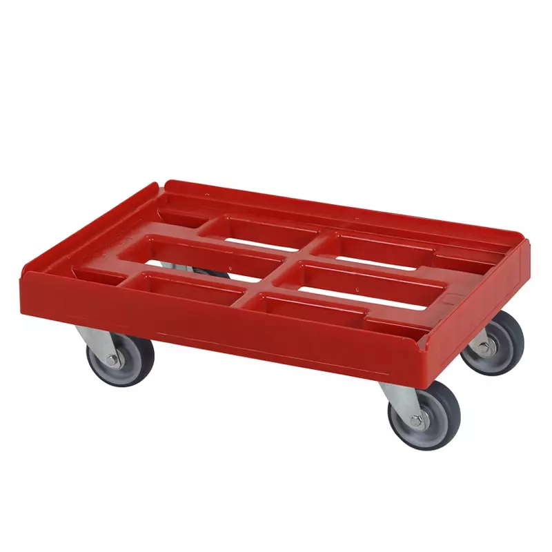 Plastic base for stacking bins 600x400 mm red