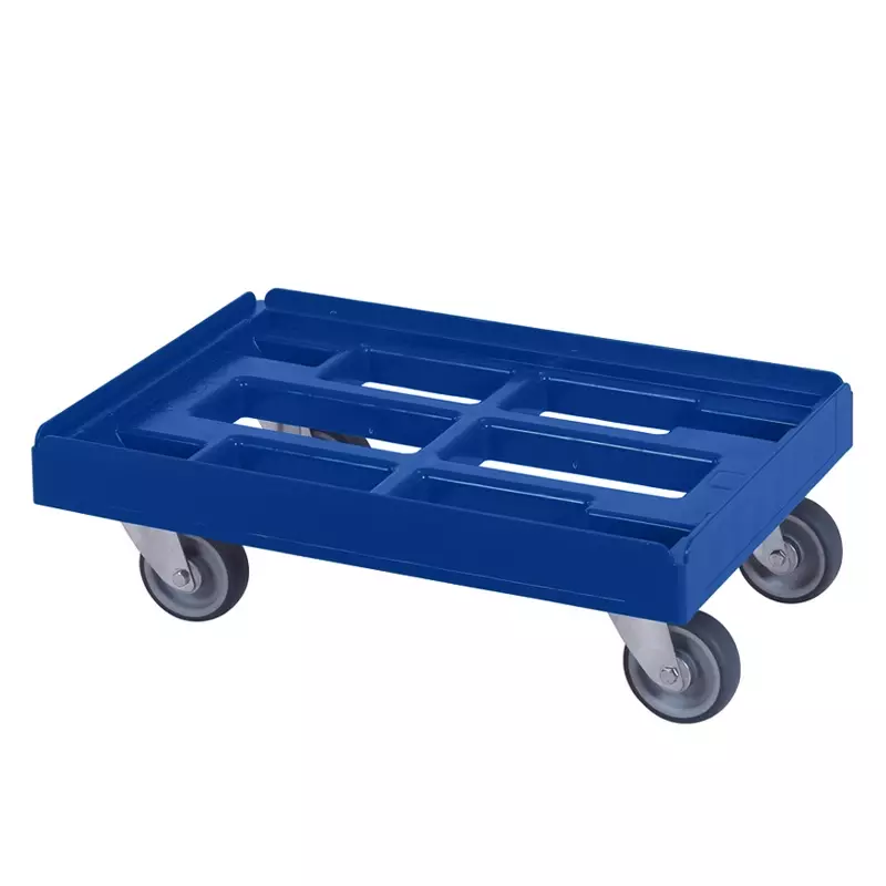 Plastic base for stacking bins 600x400 mm blue