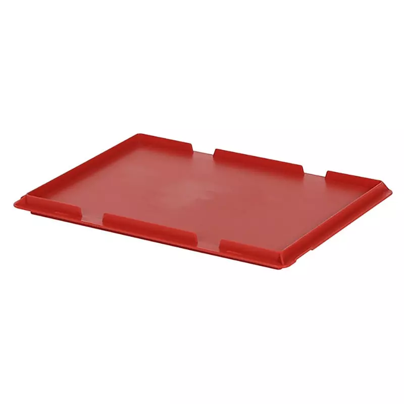 Hinged lid for stacking container Eurnorm 400x300 mm red