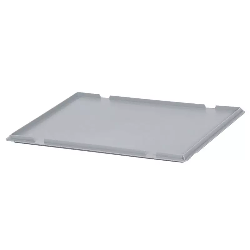 Hinged lid for stacking container Eurnorm 600x400 mm grey