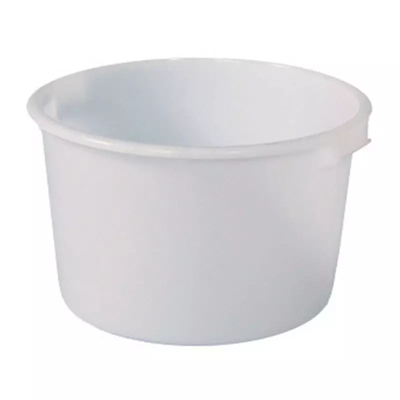 Kuip HDPE-levensmiddelengeschikt ø628x385 mm 85 l wit