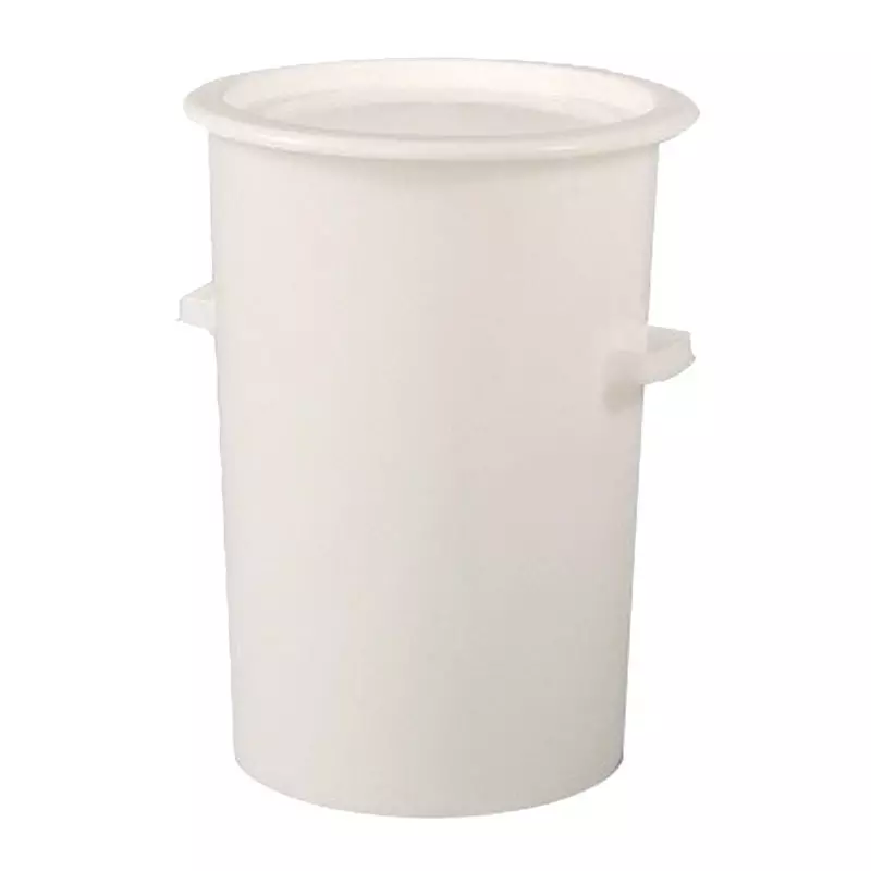 Ton HDPE ø515x733 mm 110 litres blanc