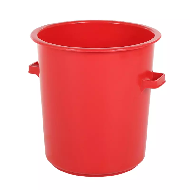 Ton heavy duty HDPE levensmiddelengeschikt 75 liter rood