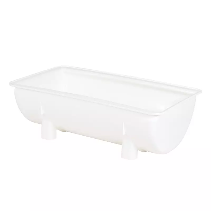 Mengbak HDPE zonder uitloop 980x550x310 mm 100 liter wit