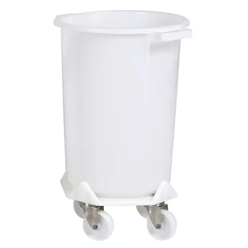 Base for 110-liter drum, white