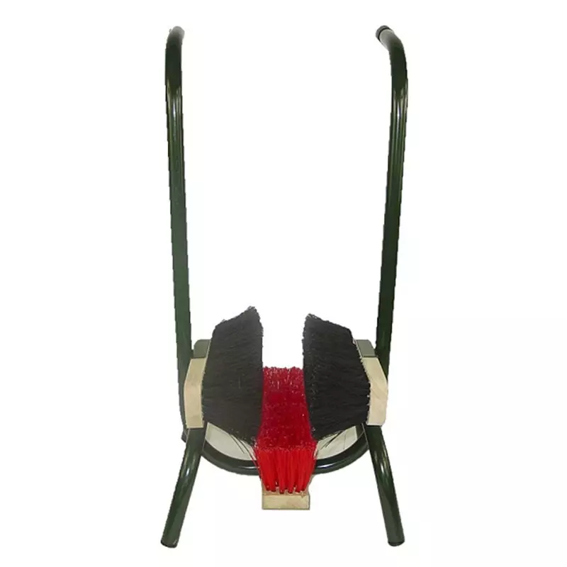 Standing shoe brush with 3 bristles 37x37x76 cm