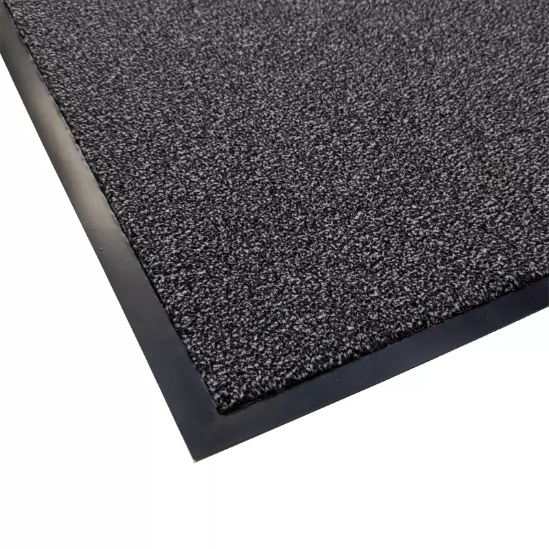 Textile fiber spray mat disinfection mat 85x150 cm black