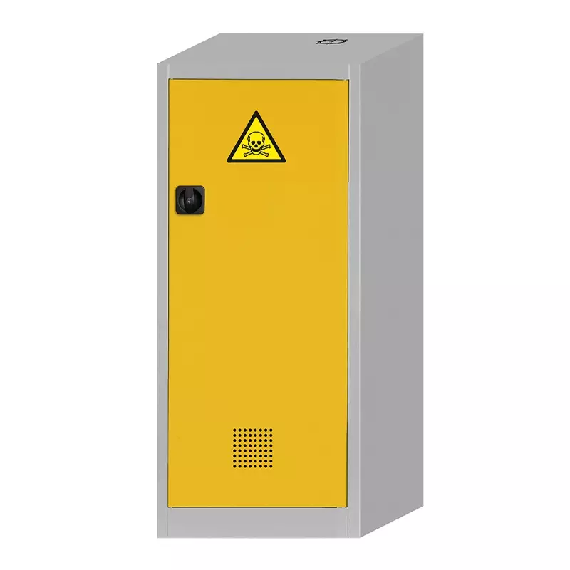 Armoire chimique CF.140.060R 600 x 500 x 1400 mm gris/jaune