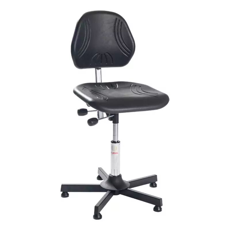 Work Chair Comfort Low PU Foam Black