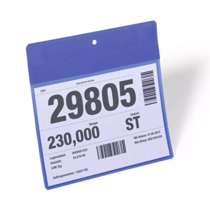 Porte-documents A5 paysage magnétique bleu