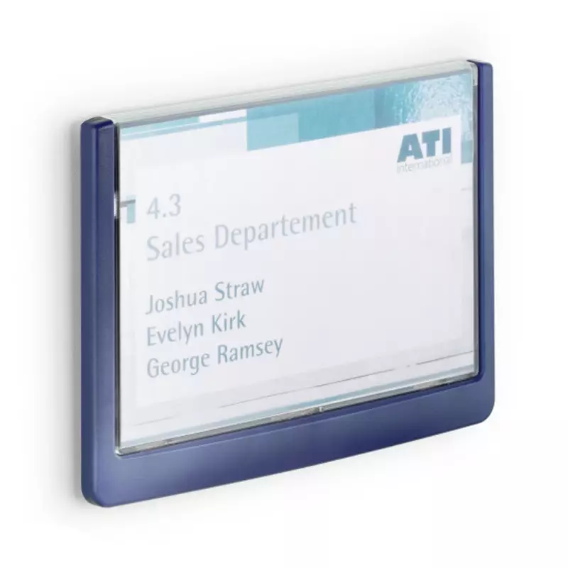 Durable door sign Click Sign 149 x 105.5 mm blue