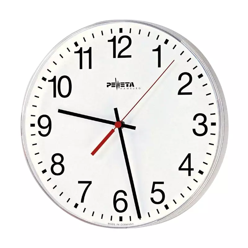 Wall clock quartz battery 1.5 V Peweta 270 ø300 mm