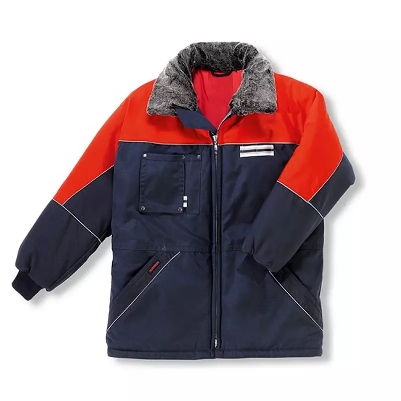 Diepvriesjas man Tempex Comfort marineblauw/rood maat 62/64