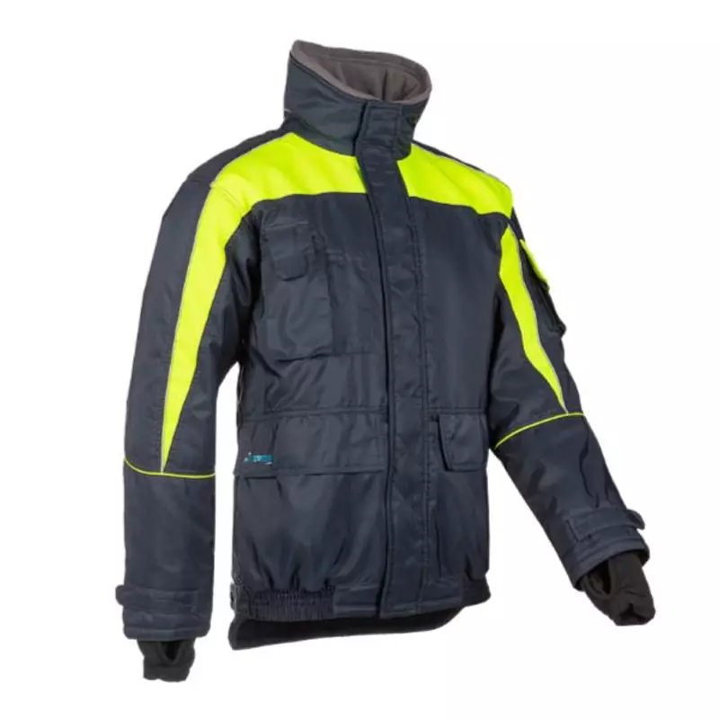 Sioen Nibas 3338A2PM1 freezer jacket fluorescent yellow/navy blue size XL