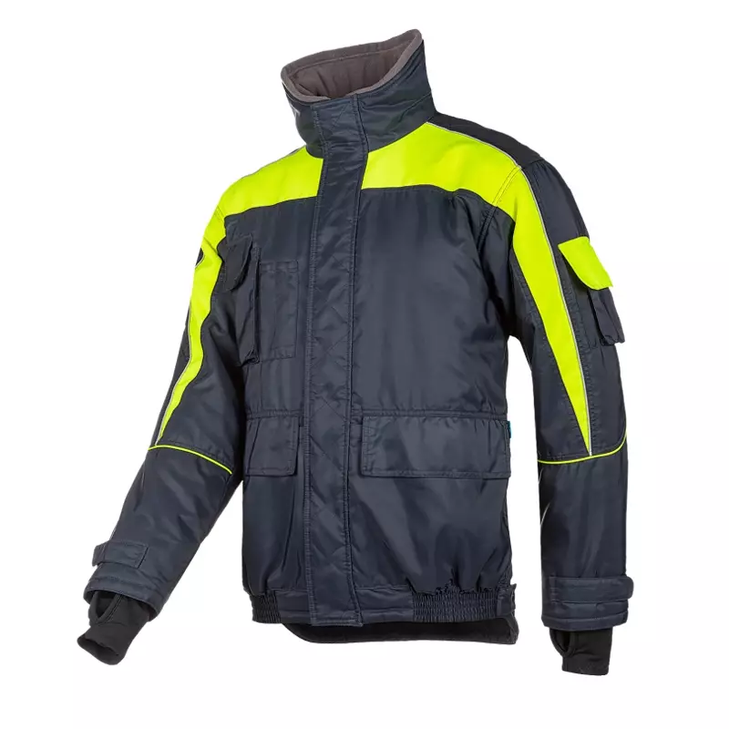 Sioen Nibas 3338A2PM1 freezer jacket fluorescent yellow/navy blue size XL