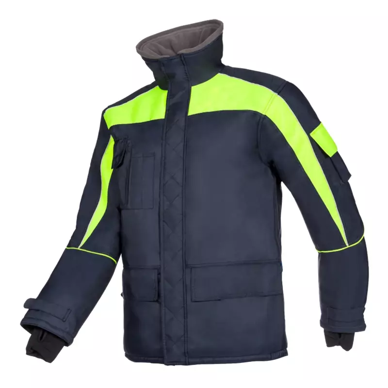 Sioen Talau 3438A2PM1 freezer jacket fluorescent yellow/navy blue size L