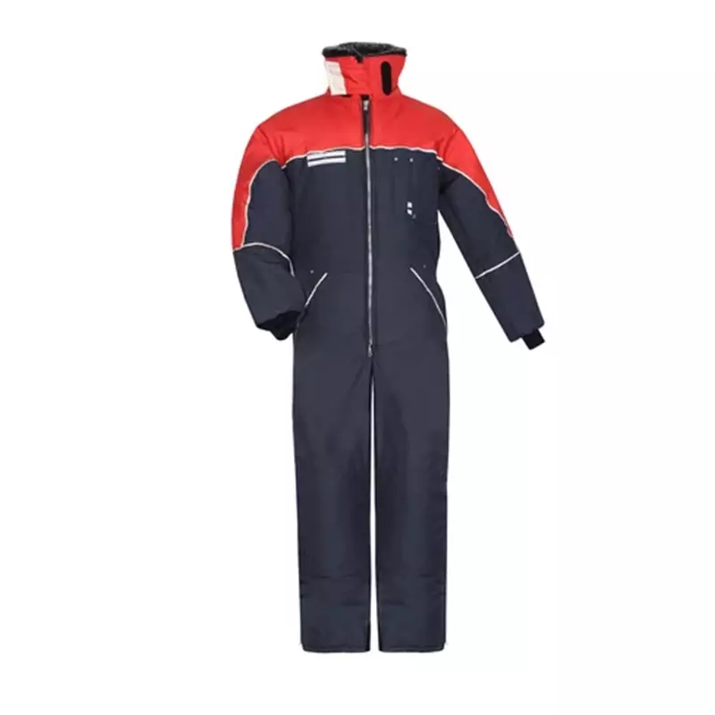 Diepvriesoverall Tempex Comfort marineblauw/rood maat 50/52