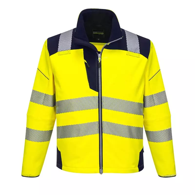 Portwest T402 Hi-Vis softshell jack fluo geel/zwart