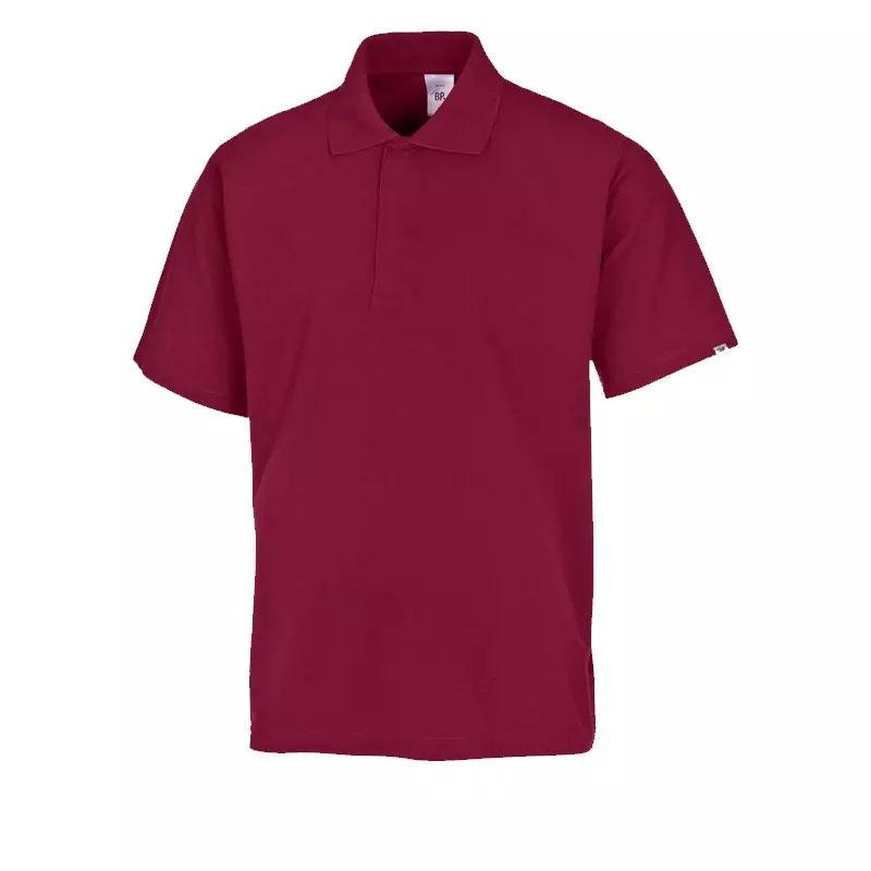 Polo unisex BP 1625 181 82 bordeaux maat L