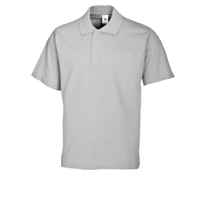 Polo unisex BP 1625 181 51 lichtgrijs maat XS