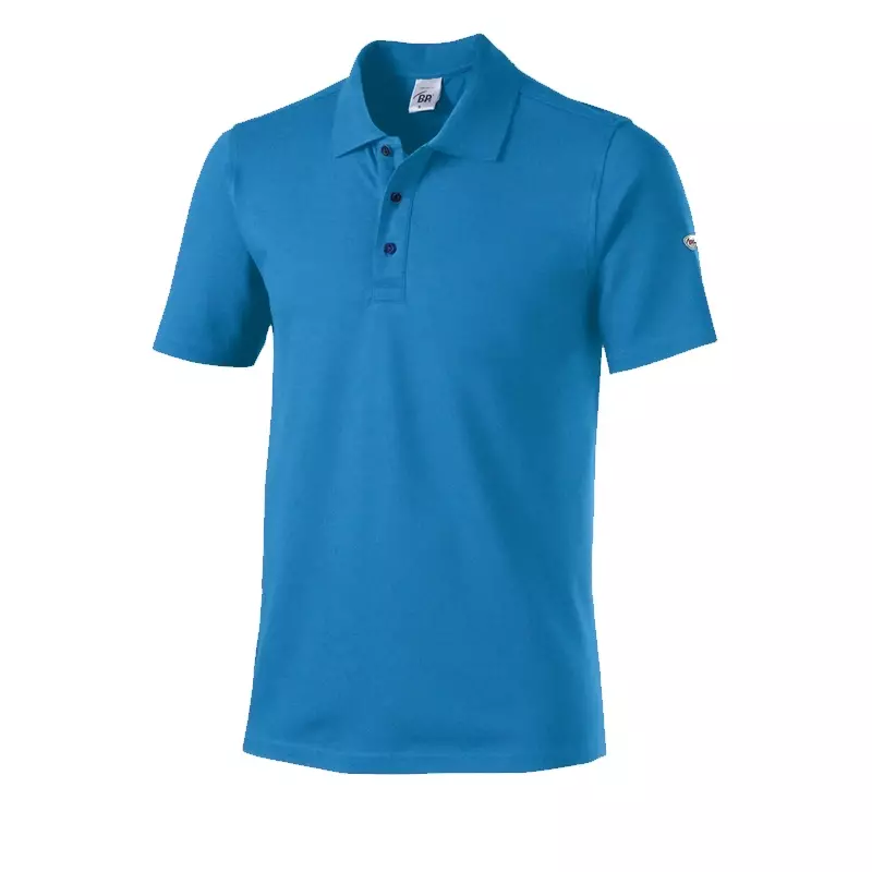 Polo unisexe BP 1712 230 0116 bleu azur taille L
