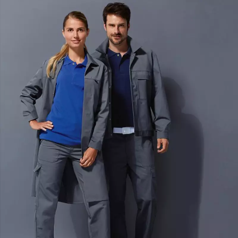 Foodjas lang unisex BP 1673 500 53 donkergrijs maat 3XLn