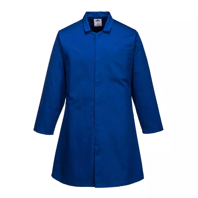 Veste longue pour homme Portwest 2202 avec poche poitrine, bleuet, taille M