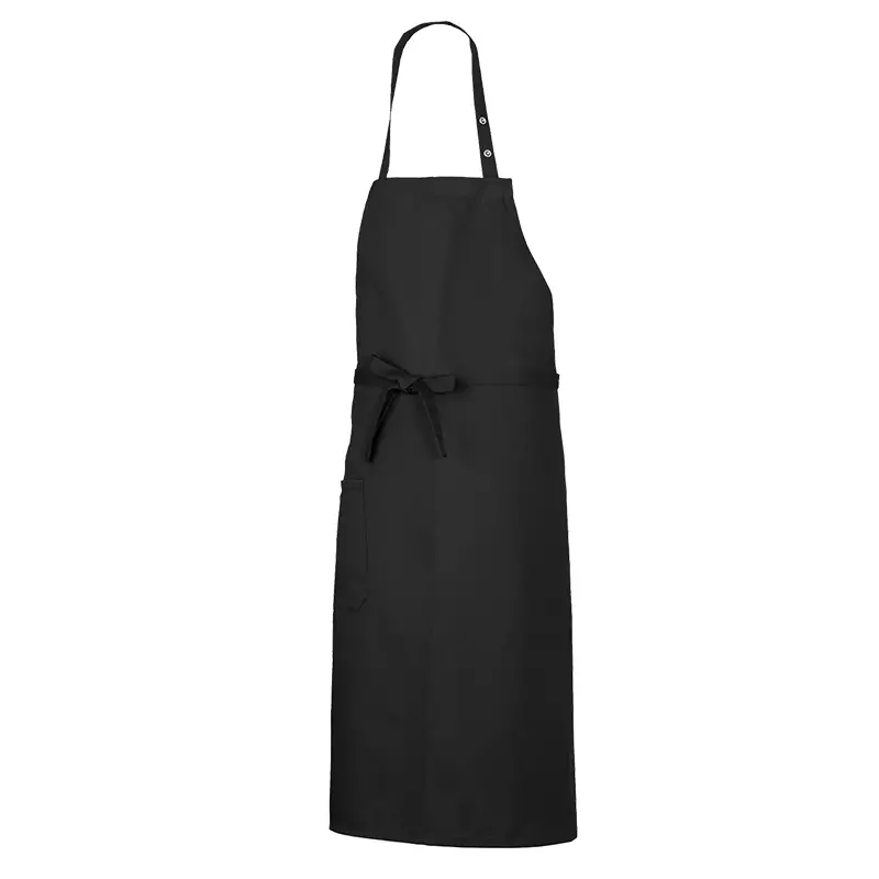 Tablier de cuisine long BP 1900-400-32 en coton/polyester noir