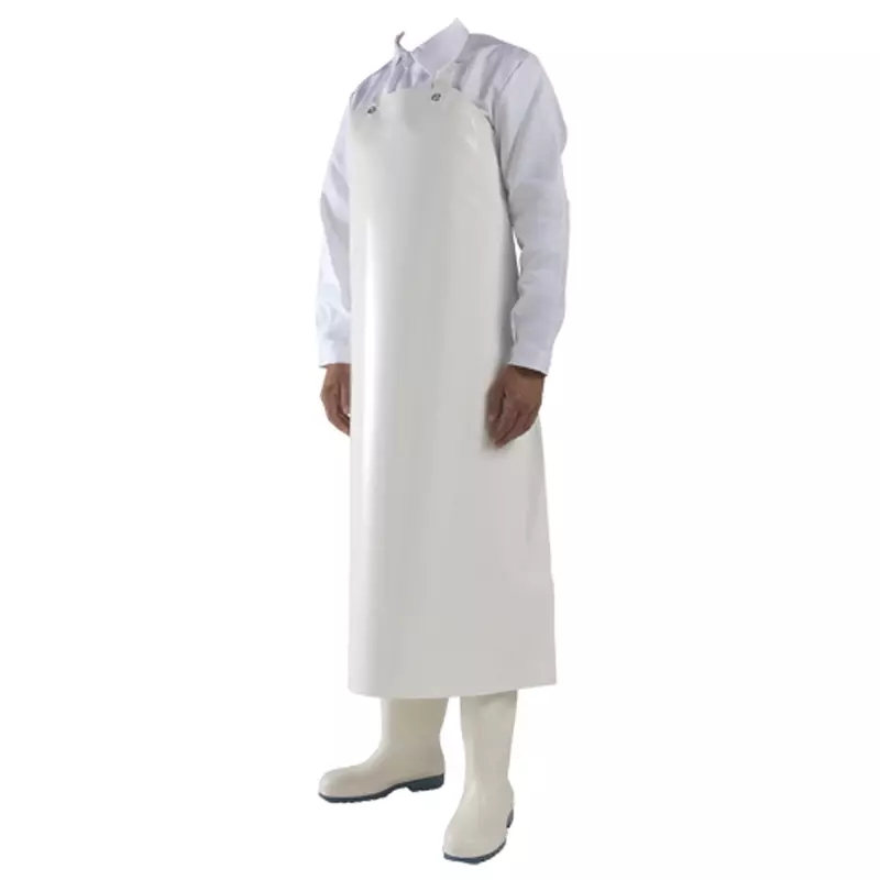 Tablier Manulatex Sierra en vinyle 630 mu 90 x 120 cm blanc