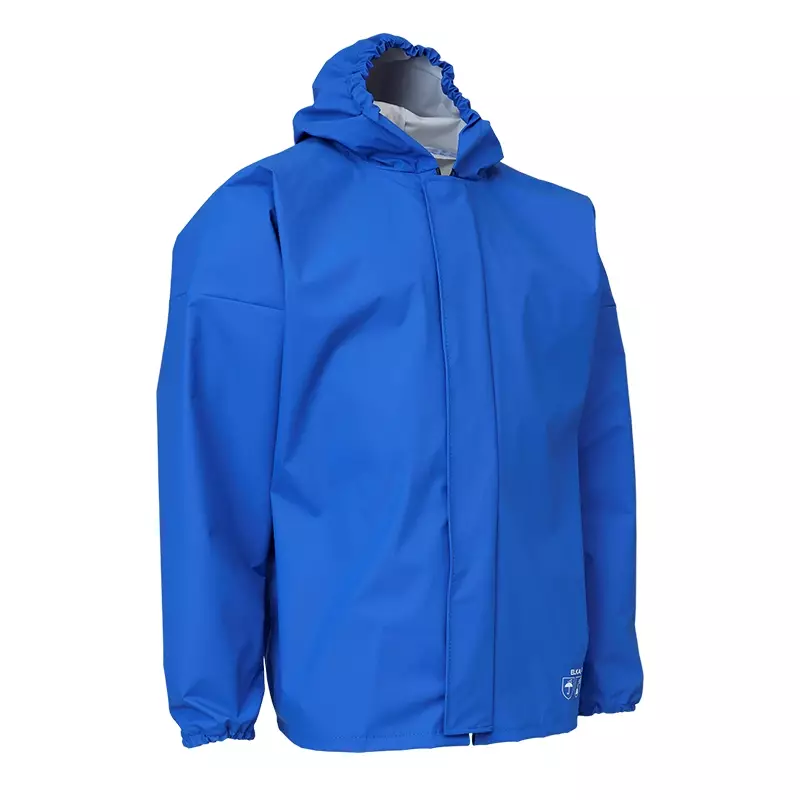 Elka Pro Jacket hooded spray jacket nylon PU cornflower blue size M