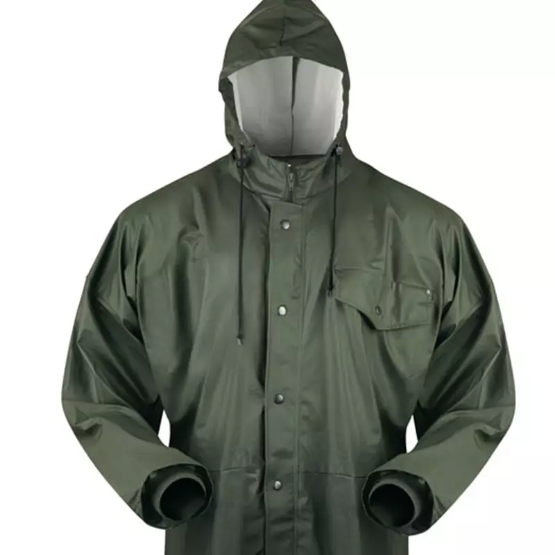 PU spray coverall olive green size XL